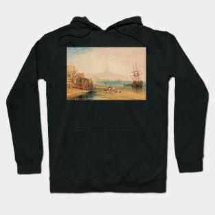 Scarborough town and castle- morning- boys catching crabs by J.M.W. Turner Hoodie